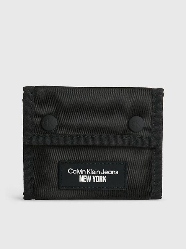 Calvin Klein USA Recycled Billfold Mens Wallet Black 0243695-DT